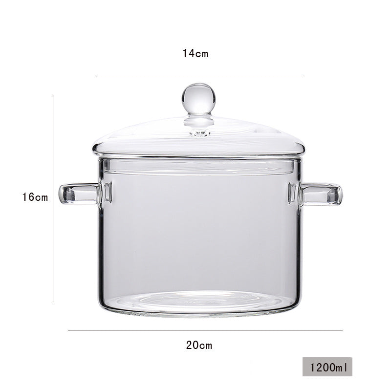 Glas-Topf für Herd – transparenter Mini-Suppentopf – Bild 8 | LuxeStyle