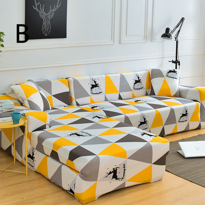 Universal Schonbezug für Liegesofa mit Blumenmuster