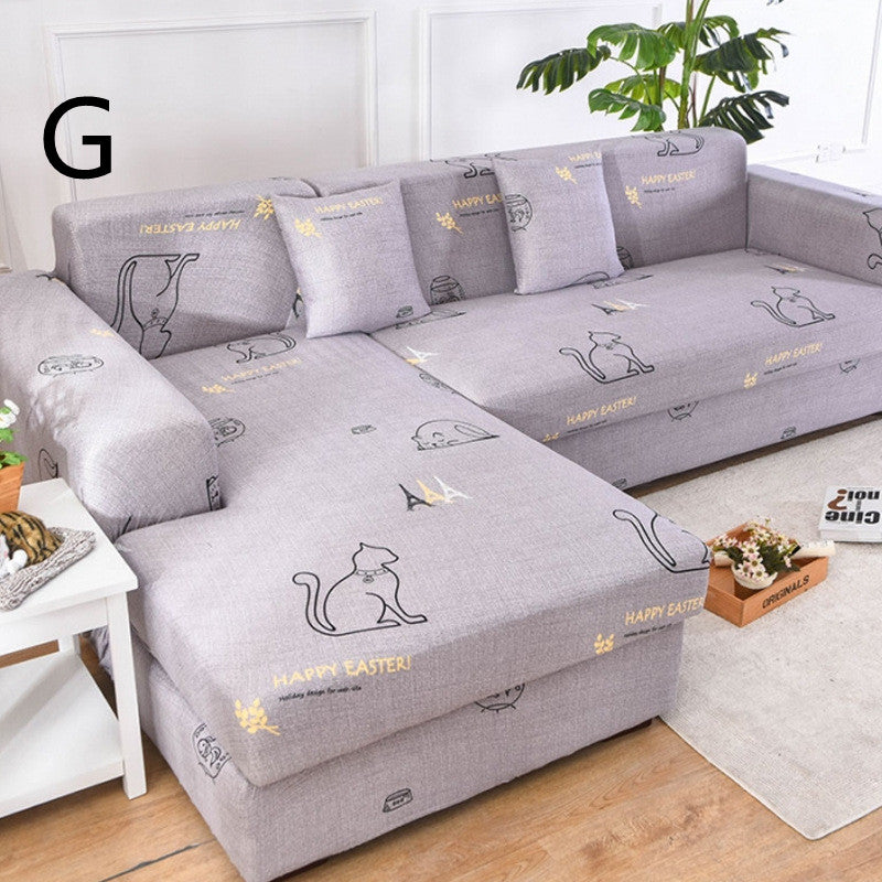 Universal Schonbezug für Liegesofa mit Blumenmuster