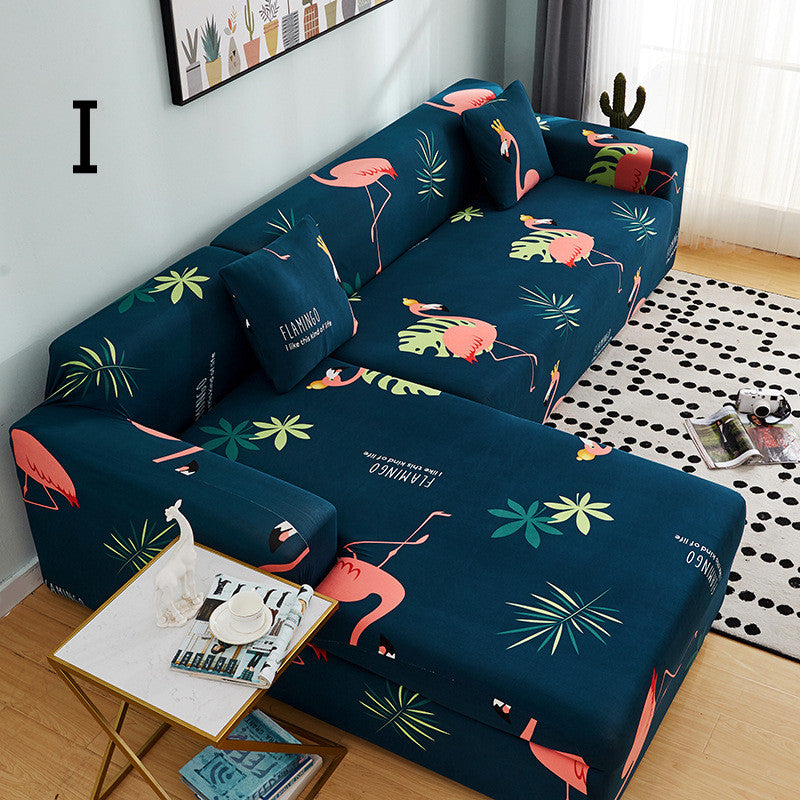 Universal Schonbezug für Liegesofa mit Blumenmuster