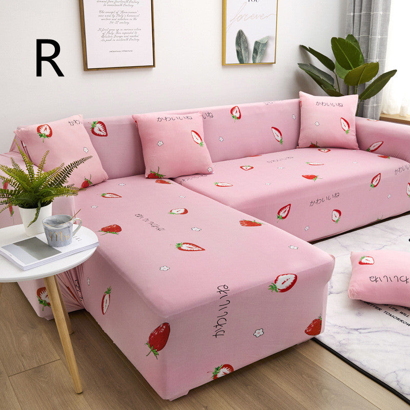 Universal Schonbezug für Liegesofa mit Blumenmuster