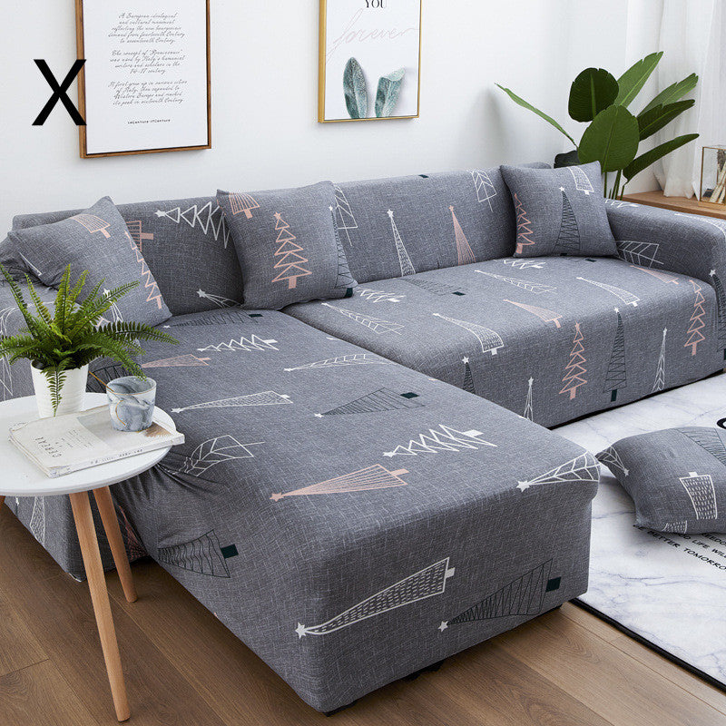 Universal Schonbezug für Liegesofa mit Blumenmuster