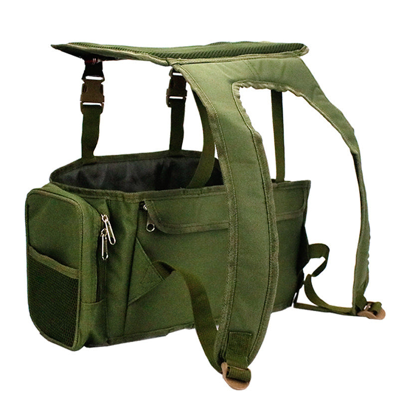 Grüner Nylon-Rucksack für Angelausrüstung – Bild 3 | LuxeStyle