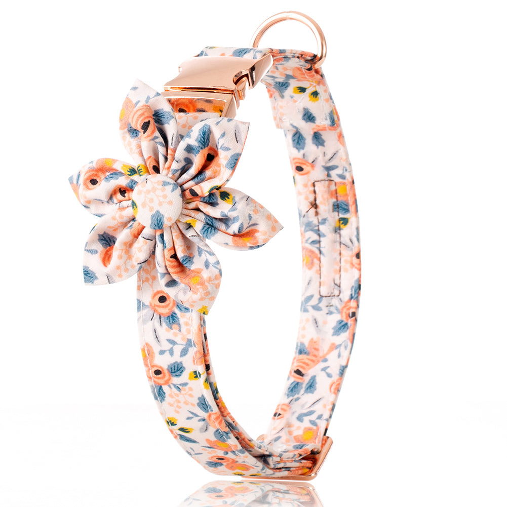 Halsband mit Blumenmuster und Metallverschluss – Bild 2 | LuxeStyle
