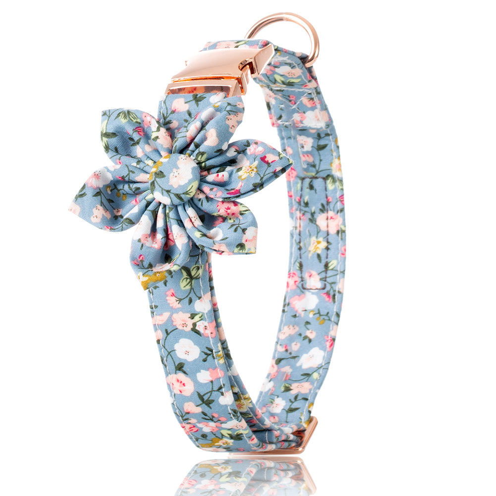 Halsband mit Blumenmuster und Metallverschluss – Bild 3 | LuxeStyle