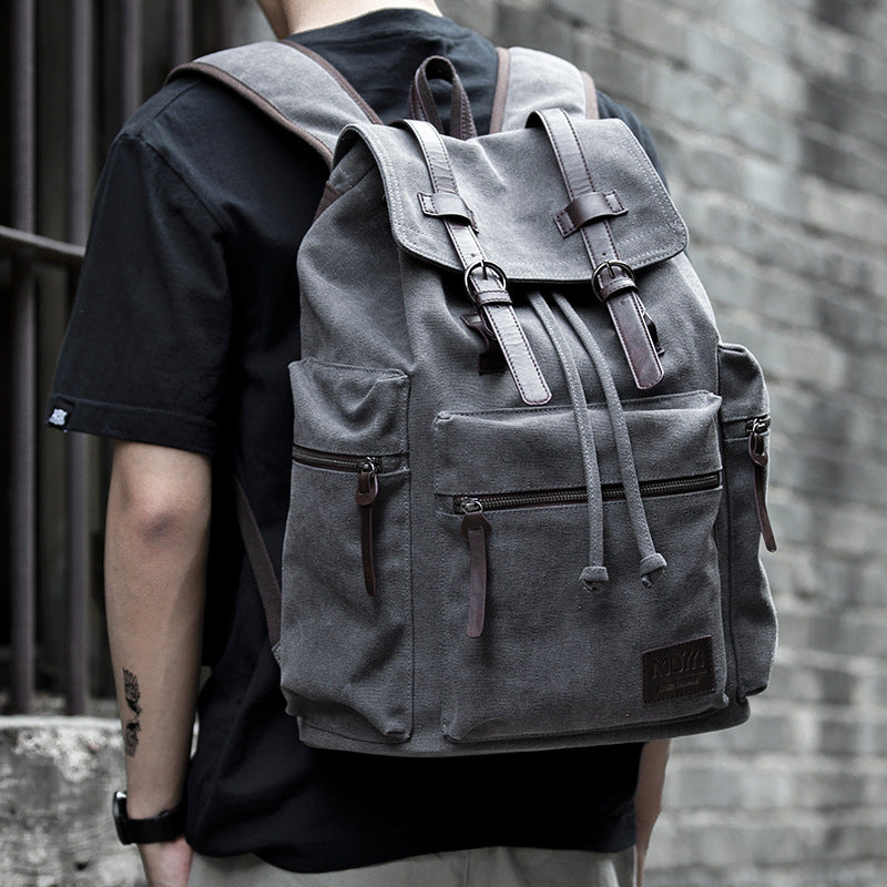 Canvas Rucksack für Herren – Bild 9 | LuxeStyle