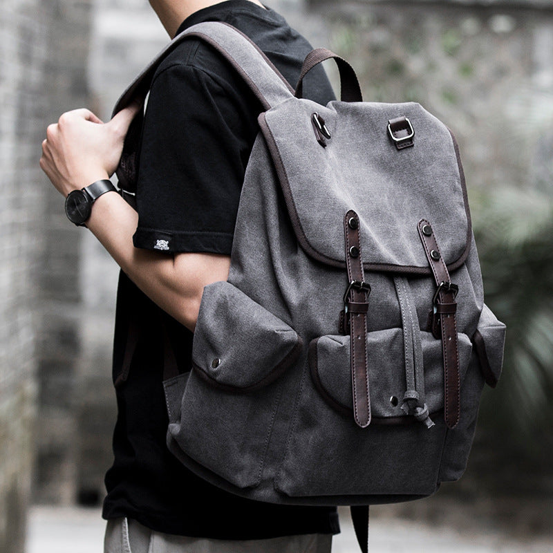 Canvas Rucksack für Herren – Bild 5 | LuxeStyle