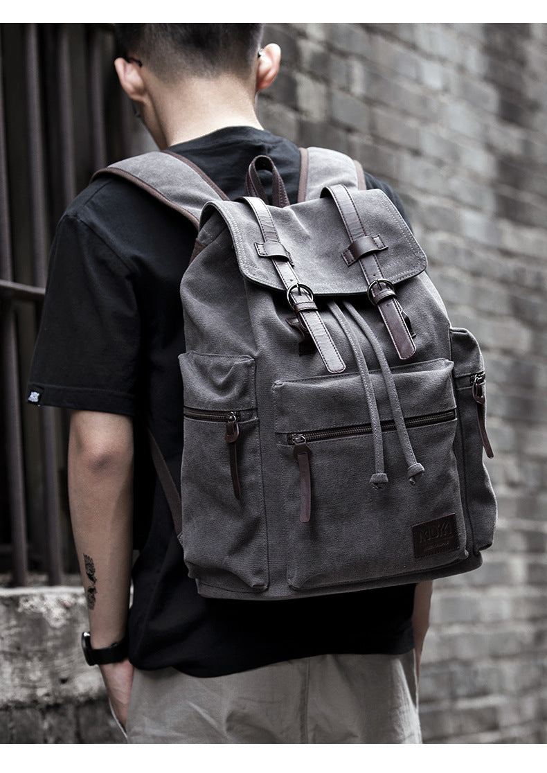 Canvas Rucksack für Herren – Bild 10 | LuxeStyle