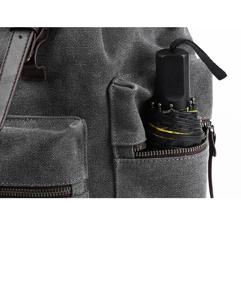 Canvas Rucksack für Herren – Bild 2 | LuxeStyle