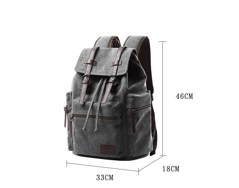 Canvas Rucksack für Herren – Bild 4 | LuxeStyle