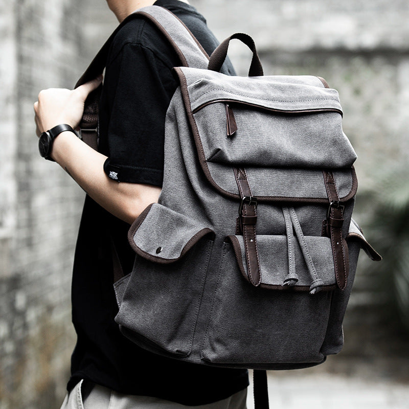 Canvas Rucksack für Herren – Bild 6 | LuxeStyle