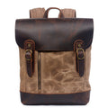 Retro Rucksack aus Wachs-Canvas und Leder | LuxeStyle