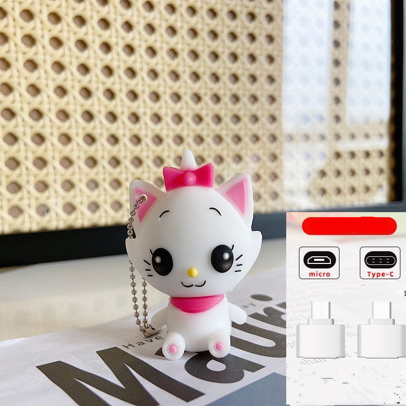 Duale USB-Katzen-Speichersticks für Handy & PC