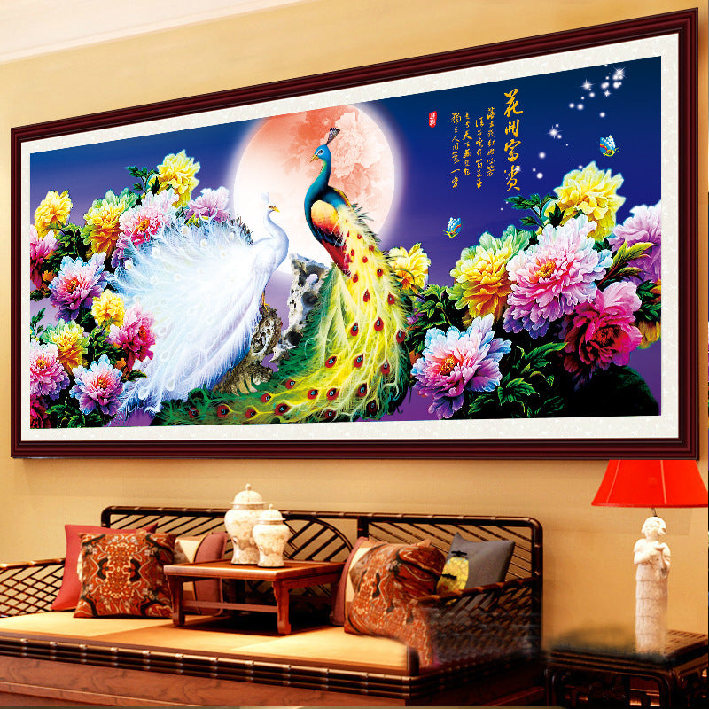 Diamant Painting "Pfau" (Rundsteine) – Bild 1 | LuxeStyle