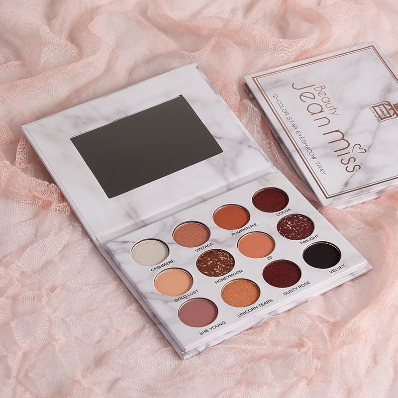 Venus Marble Lidschatten-Palette – 12 Farben | LuxeStyle