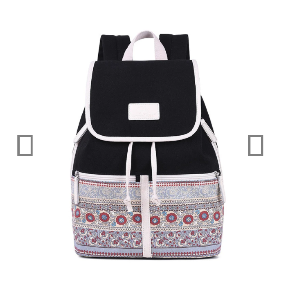 Rucksack College-Stil Canvas-Tasche Damen – Bild 3 | LuxeStyle