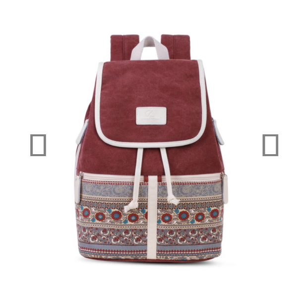 Rucksack College-Stil Canvas-Tasche Damen | LuxeStyle