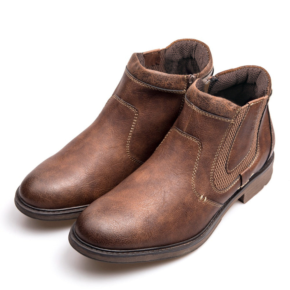 Herren Winterstiefel mit Reissverschluss