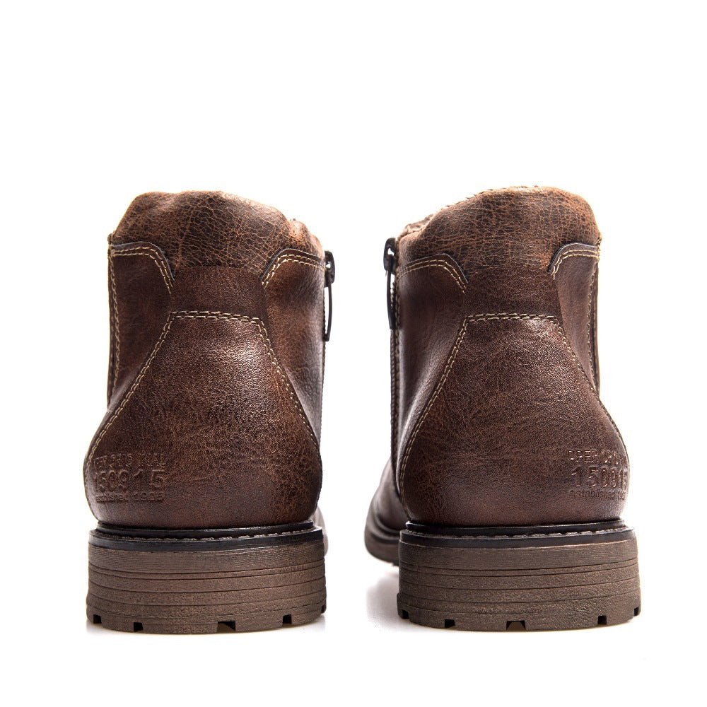 Herren Winterstiefel mit Reissverschluss