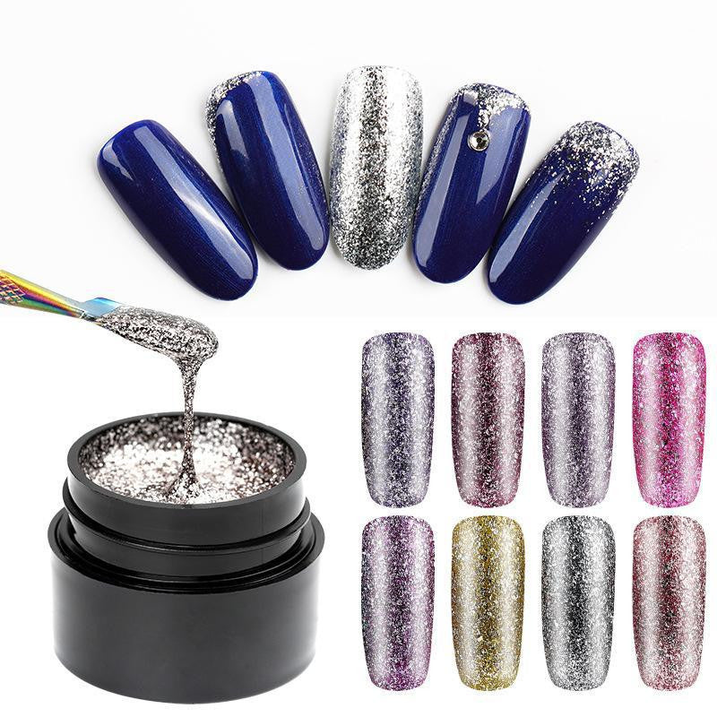 UV Nagellack Gel – Helles Platin