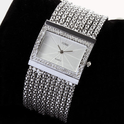 Quarz-Armbanduhr mit Strass – Bild 7 | LuxeStyle
