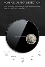 Runder Wireless Charger mit Spiegel und Ladeanzeige – Bild 2 | LuxeStyle