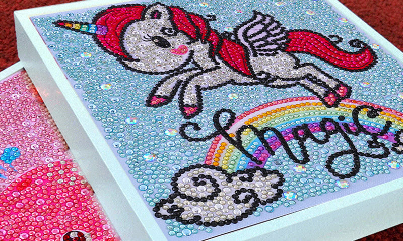 Diamond Painting Set für Kinder mit Holzrahmen – Bild 2 | LuxeStyle