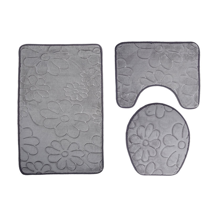 3-teiliges WC-Set mit Anti-Rutsch-Matte – Bild 8 | LuxeStyle