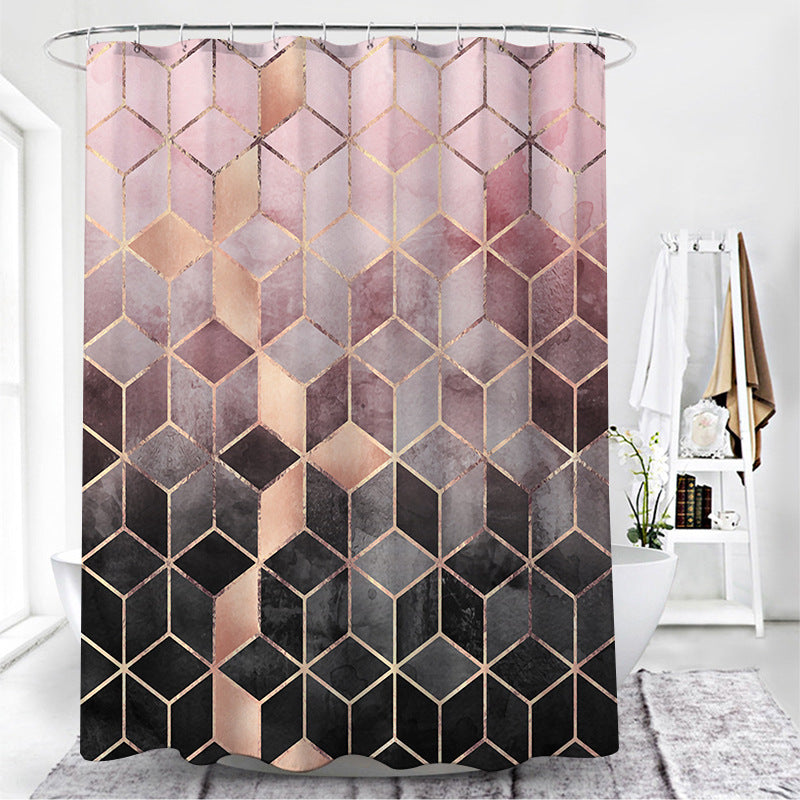 Duschvorhang mit Geometrischem Muster – Bild 4 | LuxeStyle