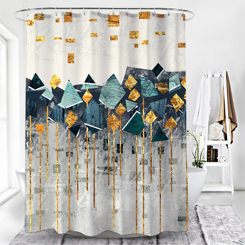 Duschvorhang mit Geometrischem Muster – Bild 3 | LuxeStyle