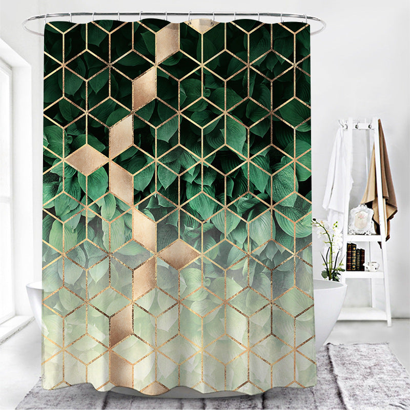 Duschvorhang mit Geometrischem Muster | LuxeStyle