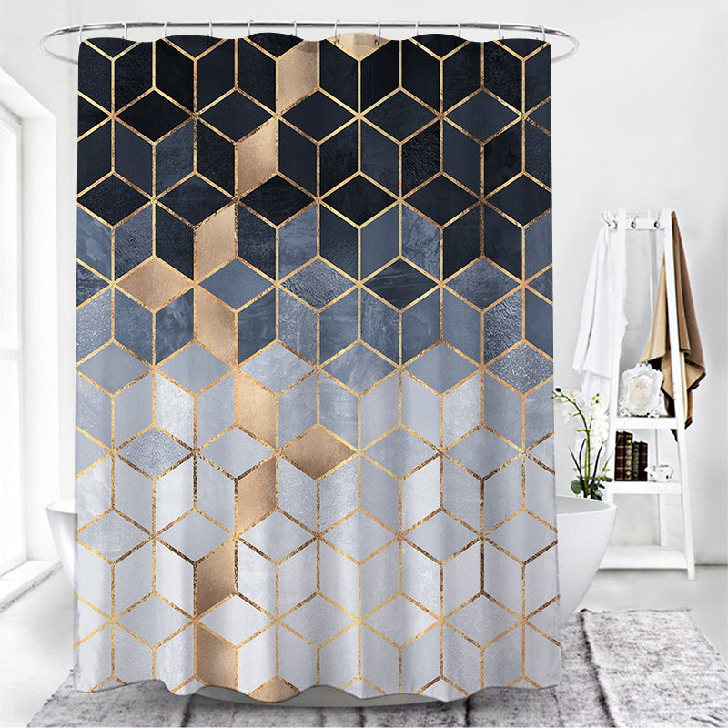 Duschvorhang mit Geometrischem Muster – Bild 2 | LuxeStyle