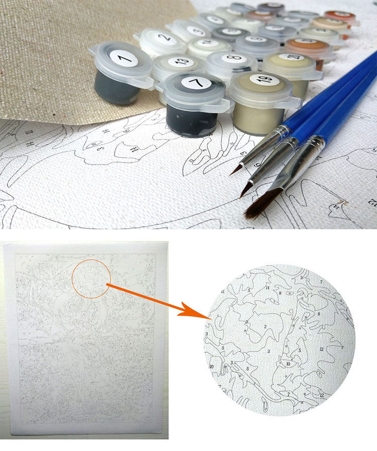 DIY Digital-Ölgemälde nach Mass, 24 Farben – Bild 2 | LuxeStyle