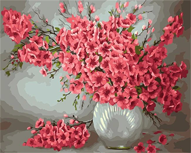 Digitales Ölgemälde „Blumen“ zum Selbermalen – Bild 1 | LuxeStyle