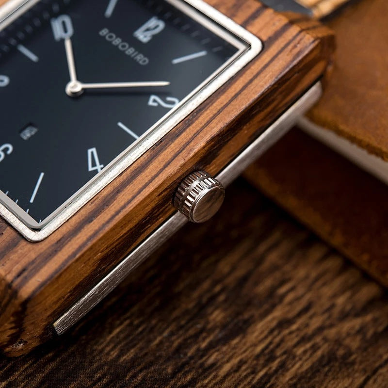 Handgemachte Quarzuhr aus Holz für Herren – Bild 8 | LuxeStyle