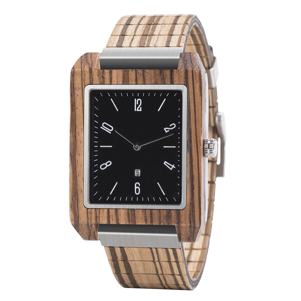 Handgemachte Quarzuhr aus Holz für Herren | LuxeStyle