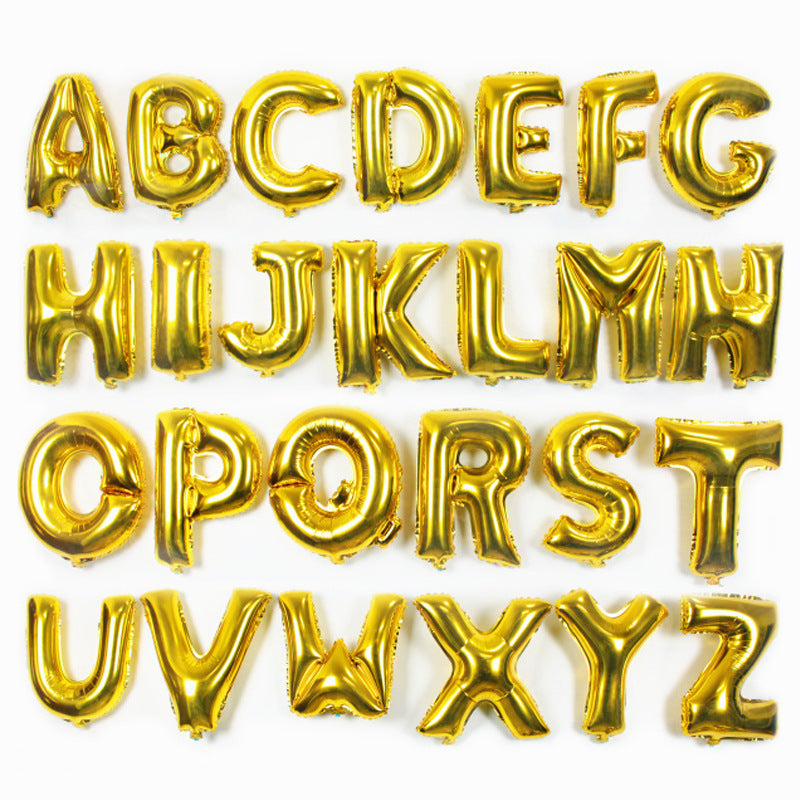 Ballon-Set: Englische Alphabet-Buchstaben | LuxeStyle