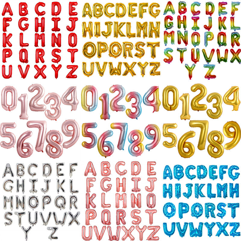 Ballon-Set: Englische Alphabet-Buchstaben – Bild 4 | LuxeStyle