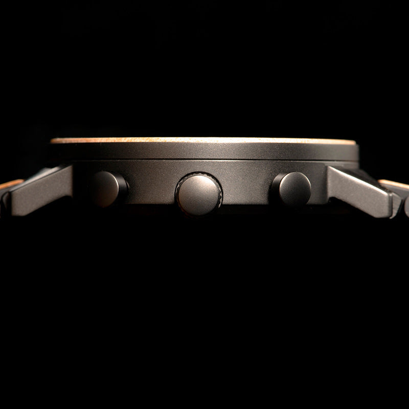 Multifunktionale Armbanduhr aus grünem Sandelholz – Bild 5 | LuxeStyle