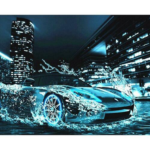 Water Lambo DIY-Zahlen-Mal-Set