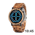 Digitale Armbanduhr aus Holz für Herren – Bild 2 | LuxeStyle