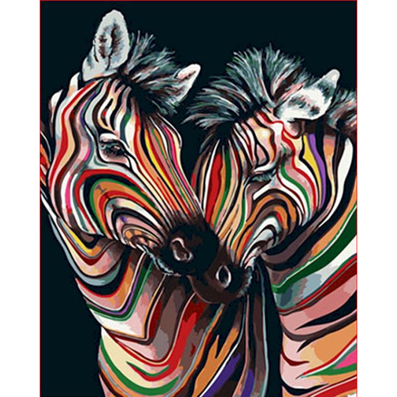 Digitales Tier-Ölgemälde Zebra DIY Kit – Bild 8 | LuxeStyle