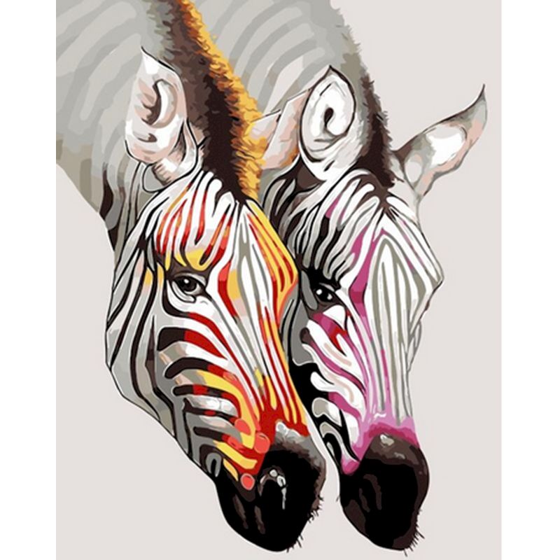 Digitales Tier-Ölgemälde Zebra DIY Kit – Bild 3 | LuxeStyle