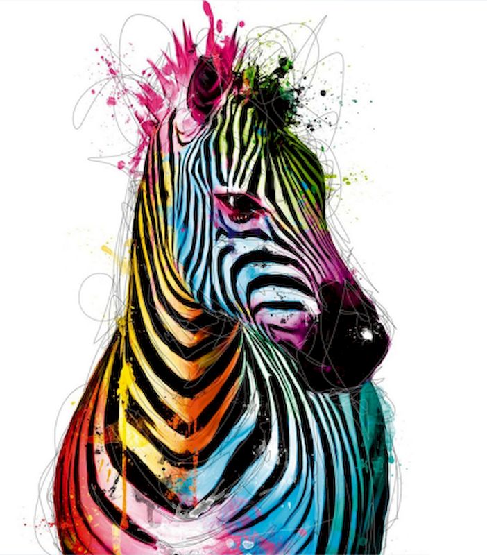 Digitales Tier-Ölgemälde Zebra DIY Kit – Bild 5 | LuxeStyle