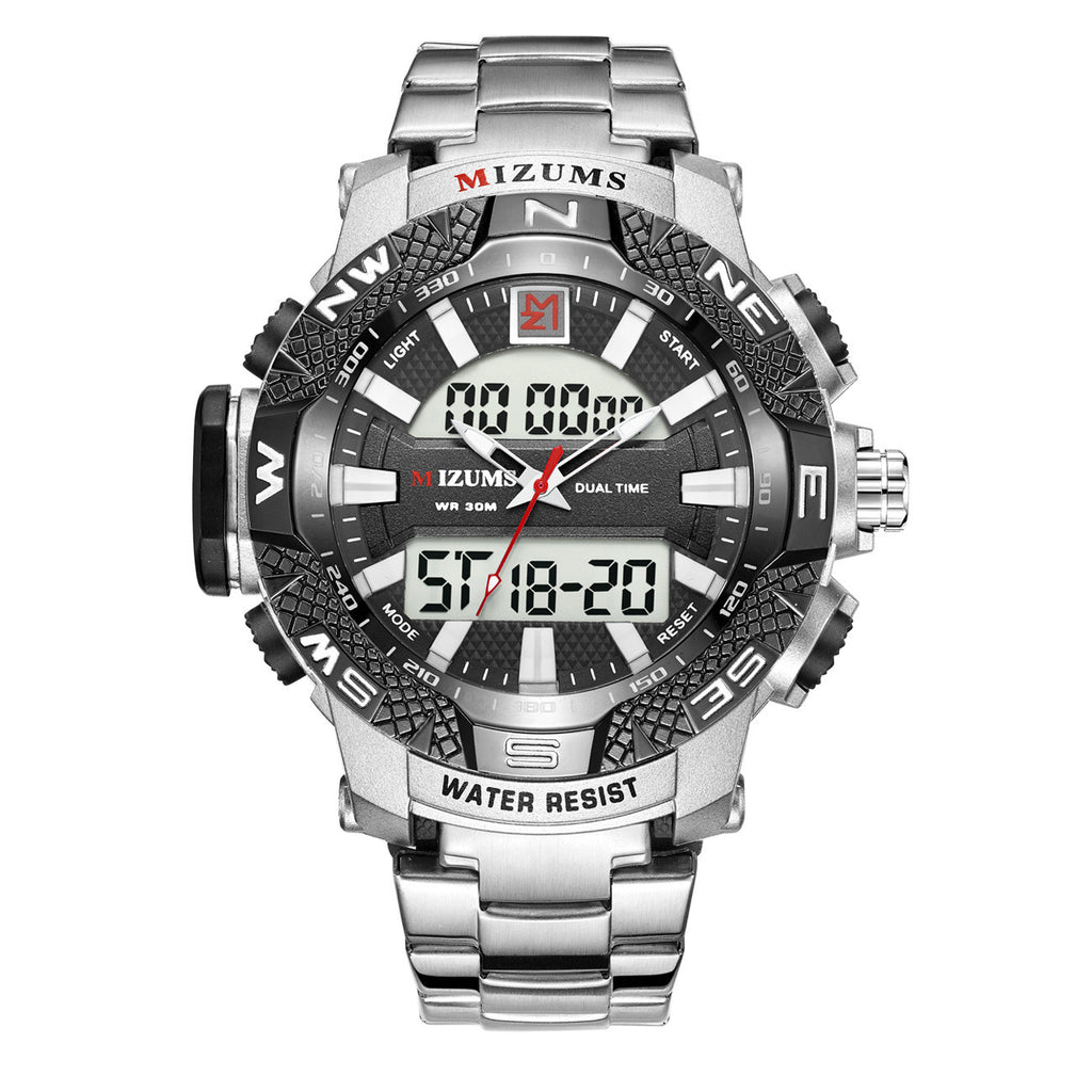 Dual Movement Quarzuhr mit Edelstahlband – Bild 3 | LuxeStyle