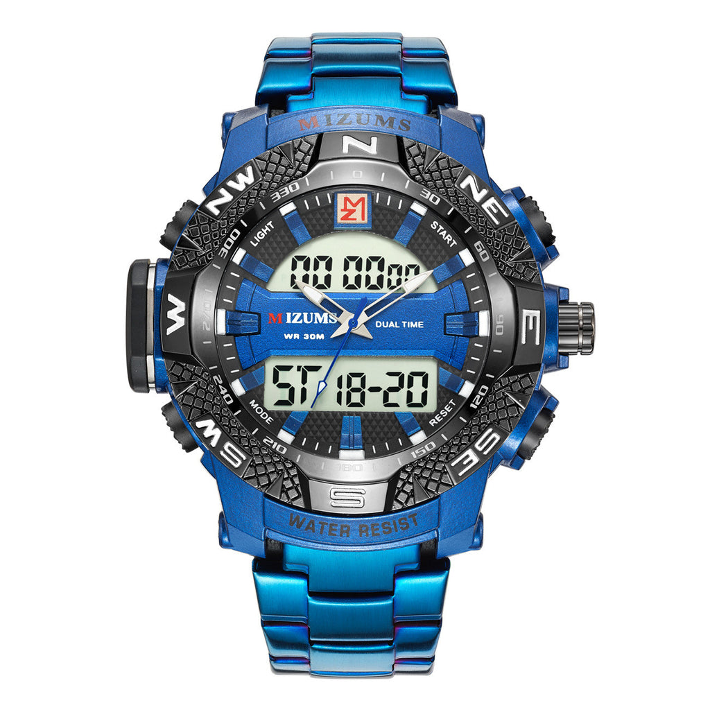 Dual Movement Quarzuhr mit Edelstahlband – Bild 4 | LuxeStyle