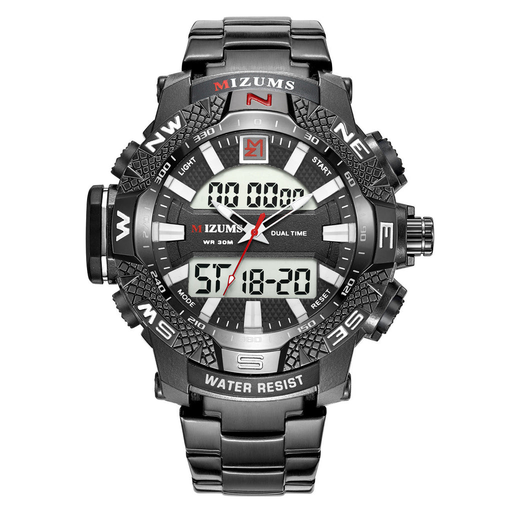 Dual Movement Quarzuhr mit Edelstahlband – Bild 5 | LuxeStyle