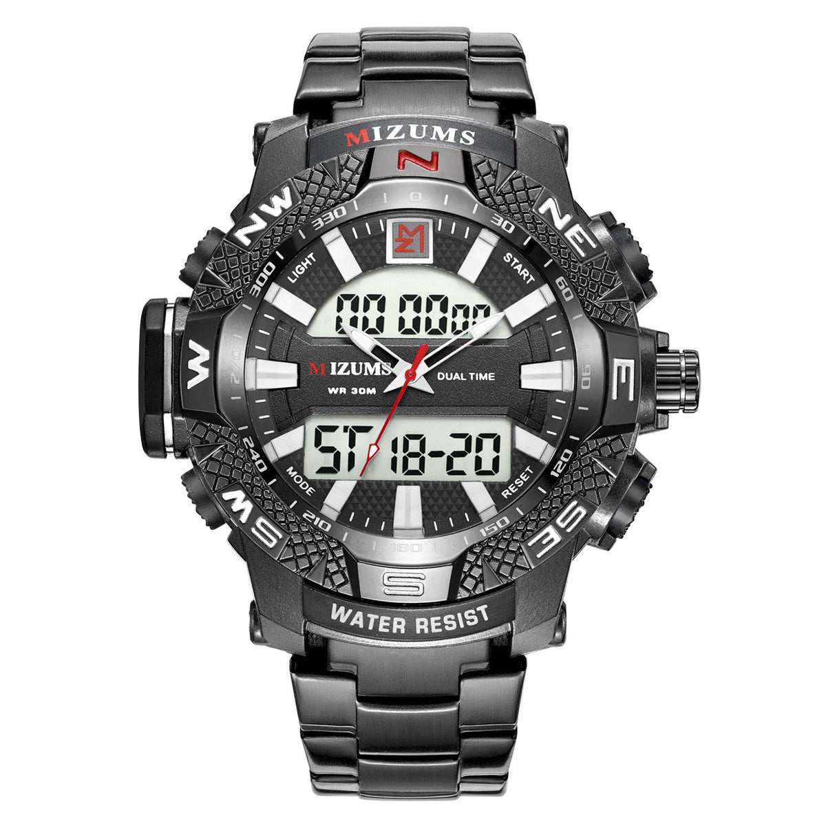 Dual Movement Quarzuhr mit Edelstahlband – Bild 5 | LuxeStyle