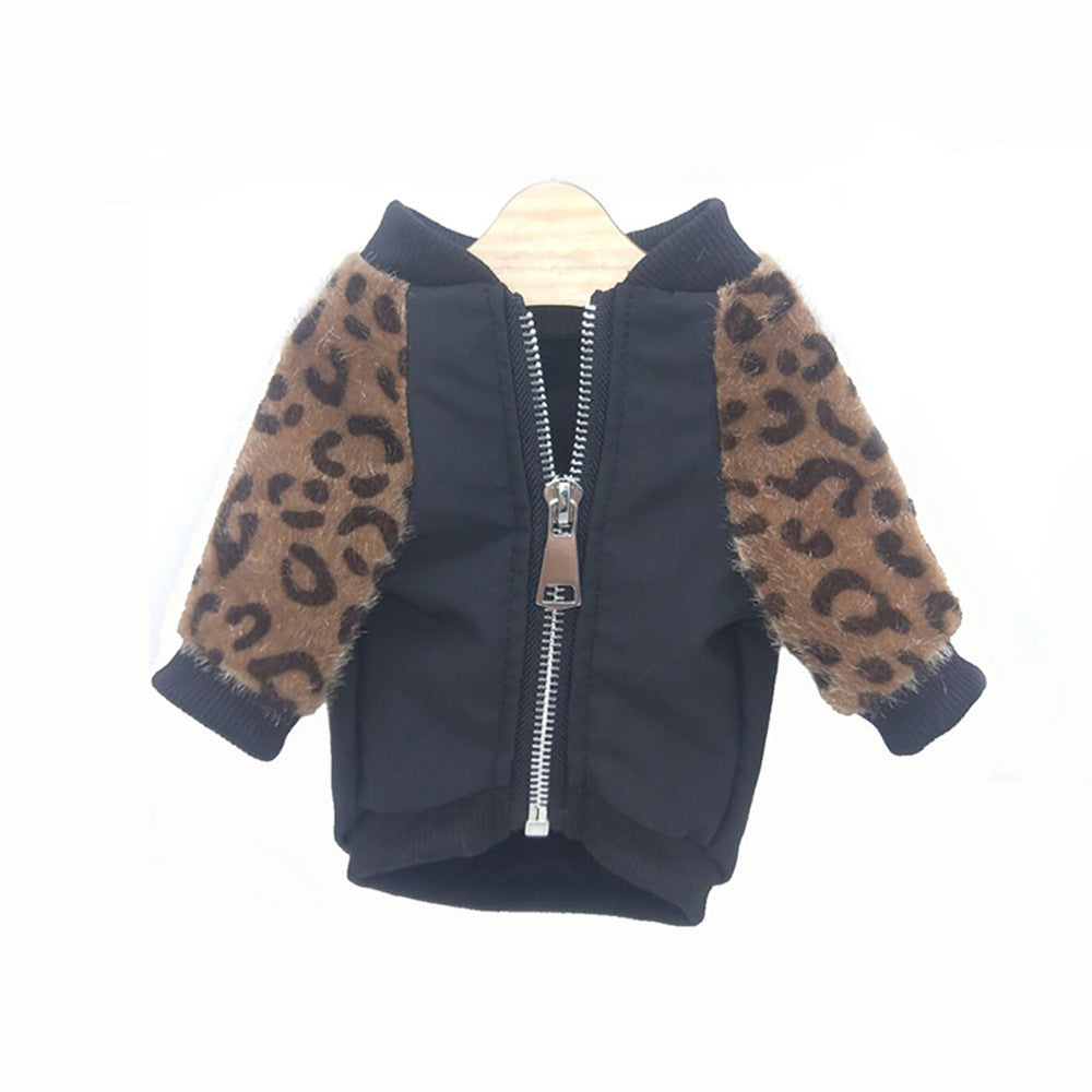 Leopard-Jacke für Hunde im Net-Red-Stil