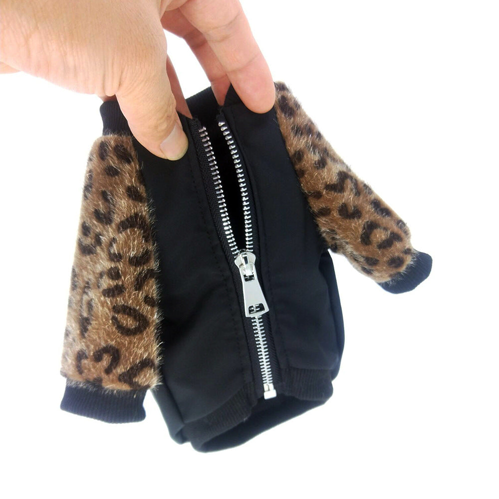 Leopard-Jacke für Hunde im Net-Red-Stil